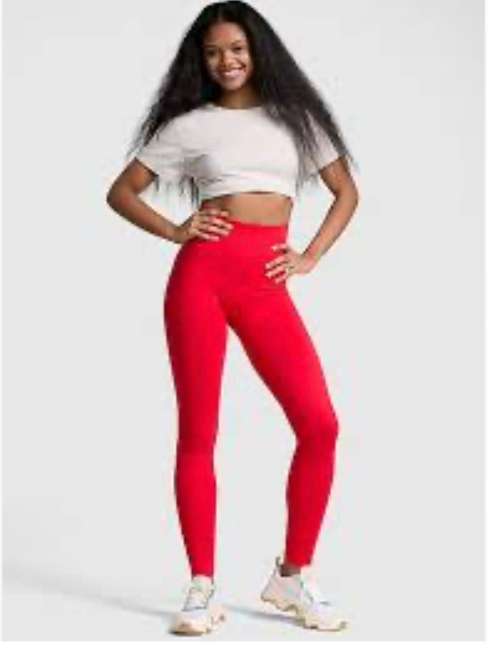 PINK Victoria's Secret Bright Red High-Rise Leggings